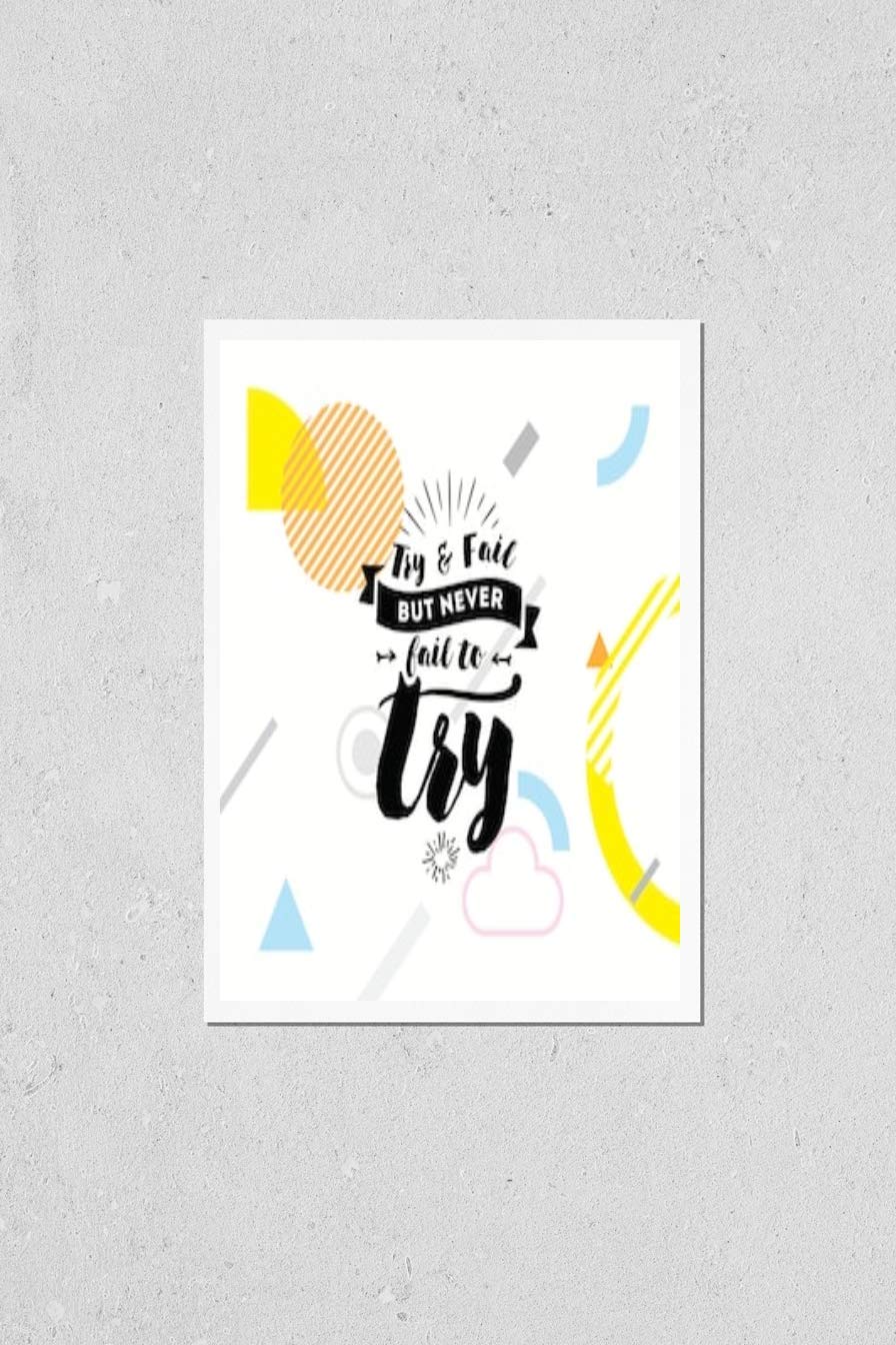 Amazon.com: KwikMedia Poster Reproduction of Try and Fail, but Never Fail  to Try. Inspirational Quote, Motivation. Typography for Poster, Invitation,  Greeting Card or t-Shirt. Lettering, Inscription, Calligraphy: Posters &  Prints