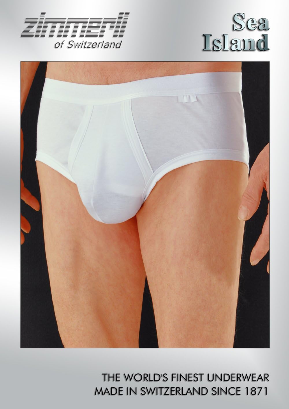 Zimmerli Certified Sea Island Open Fly Brief Large/White