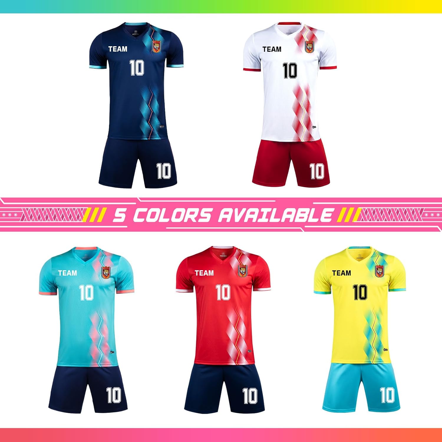 ORYG Custom Soccer Jerseys for Children Personalized Soccer Team Uniform for Men Women with Number Name Team Name Logo - Image 4