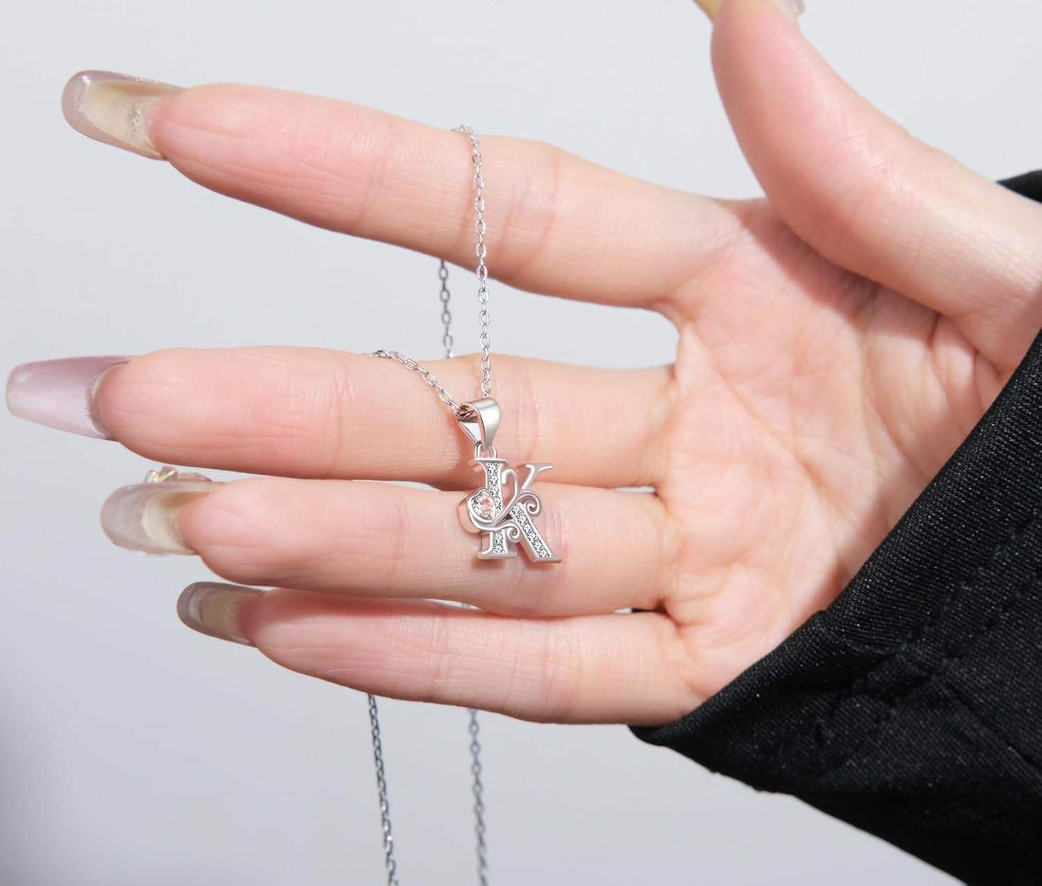 S925 Sterling Silver Initial Letter Necklaces for Women Dainty Letter Chain Necklace for Women Personalized Jewelry Gifts - Image 3