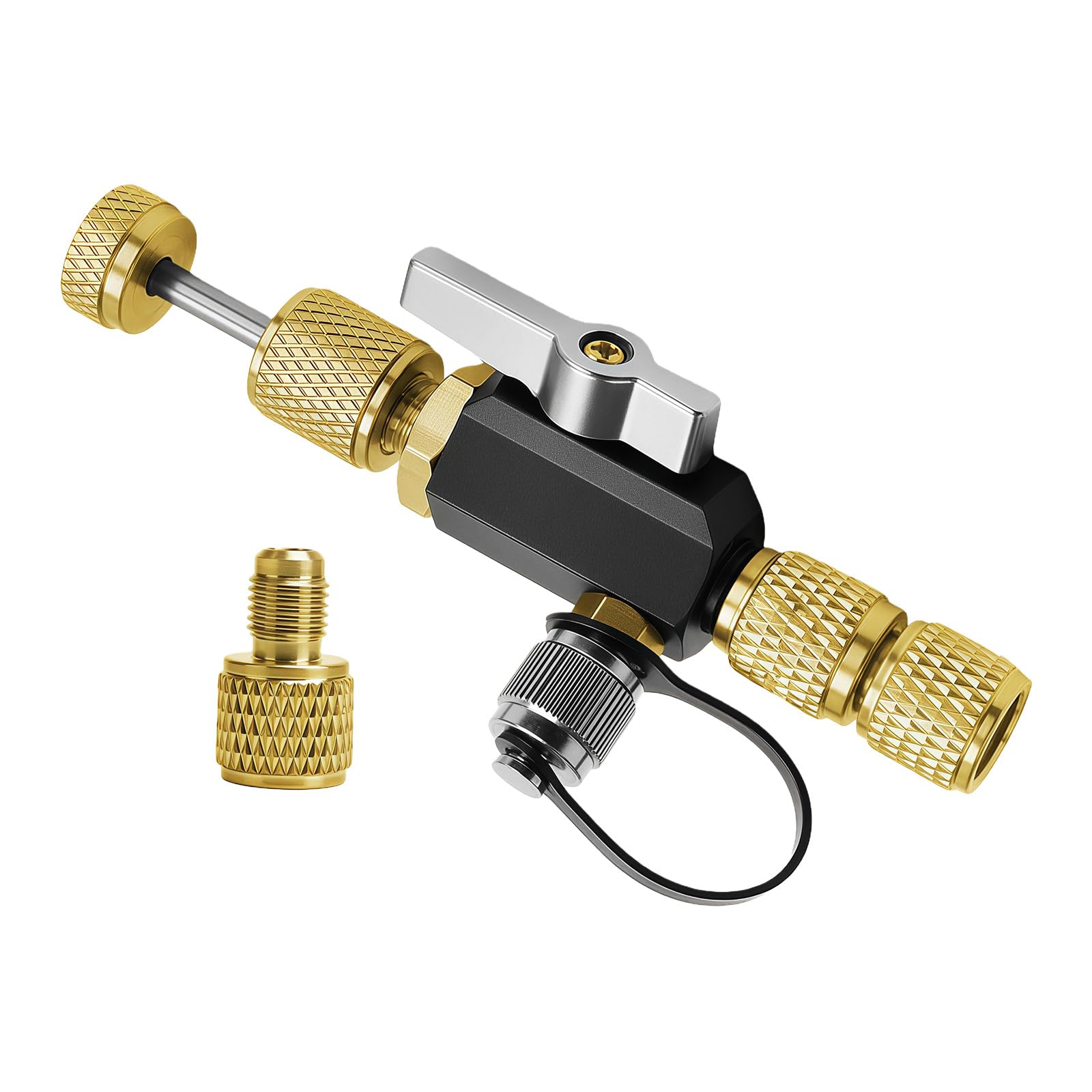 Tsophreniq Portable Cores Removal Tool for R410 Easy Storage and Carrying by Technicians and DIYer Enthusiasts in HVAC Repair Efficient Removal Cores Device