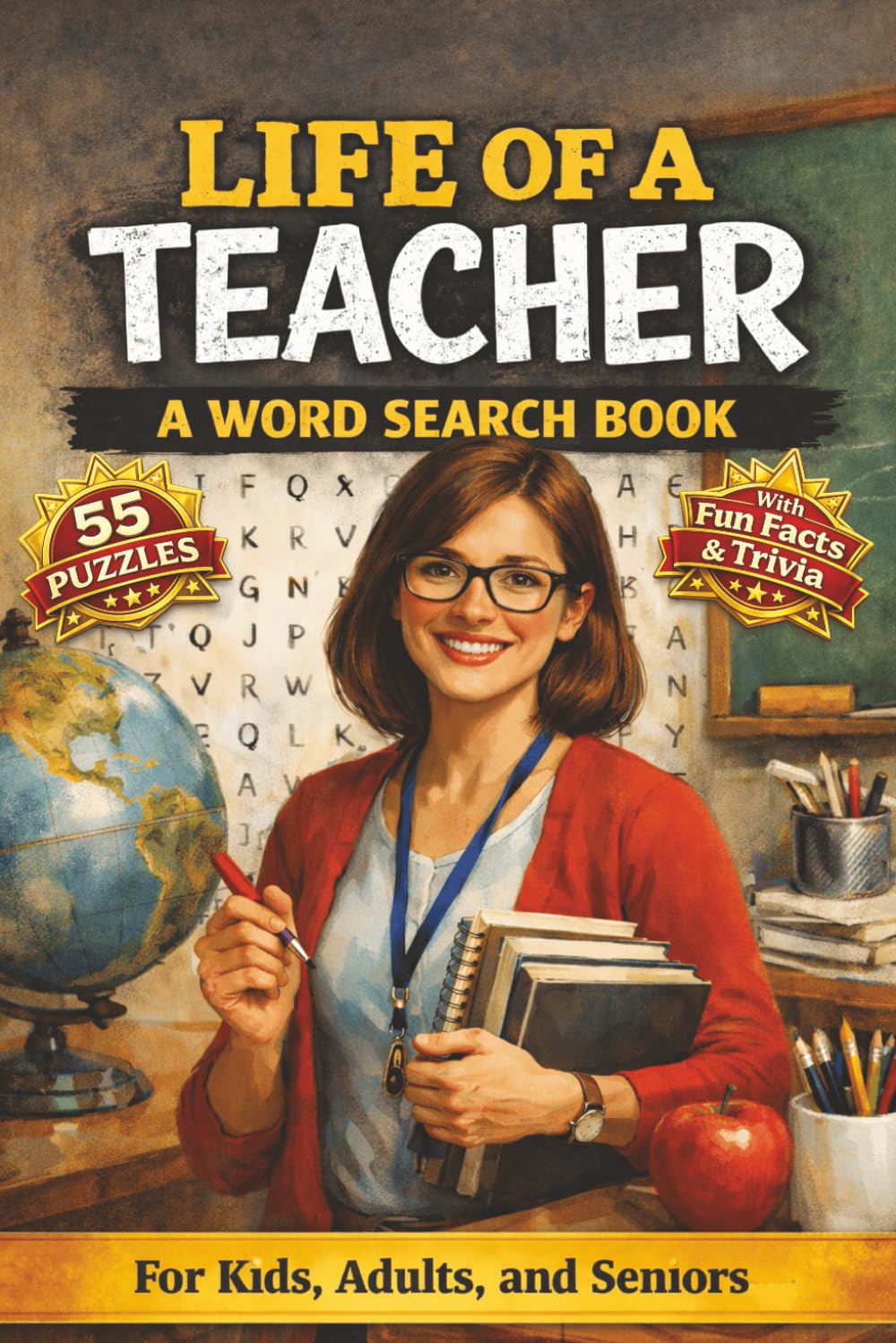 Life of a Teacher A Word Search Book: Fun Teacher Facts & Trivia | 55 Puzzles | Classroom Word Search | Family Friendly | 6x9 Activity Book