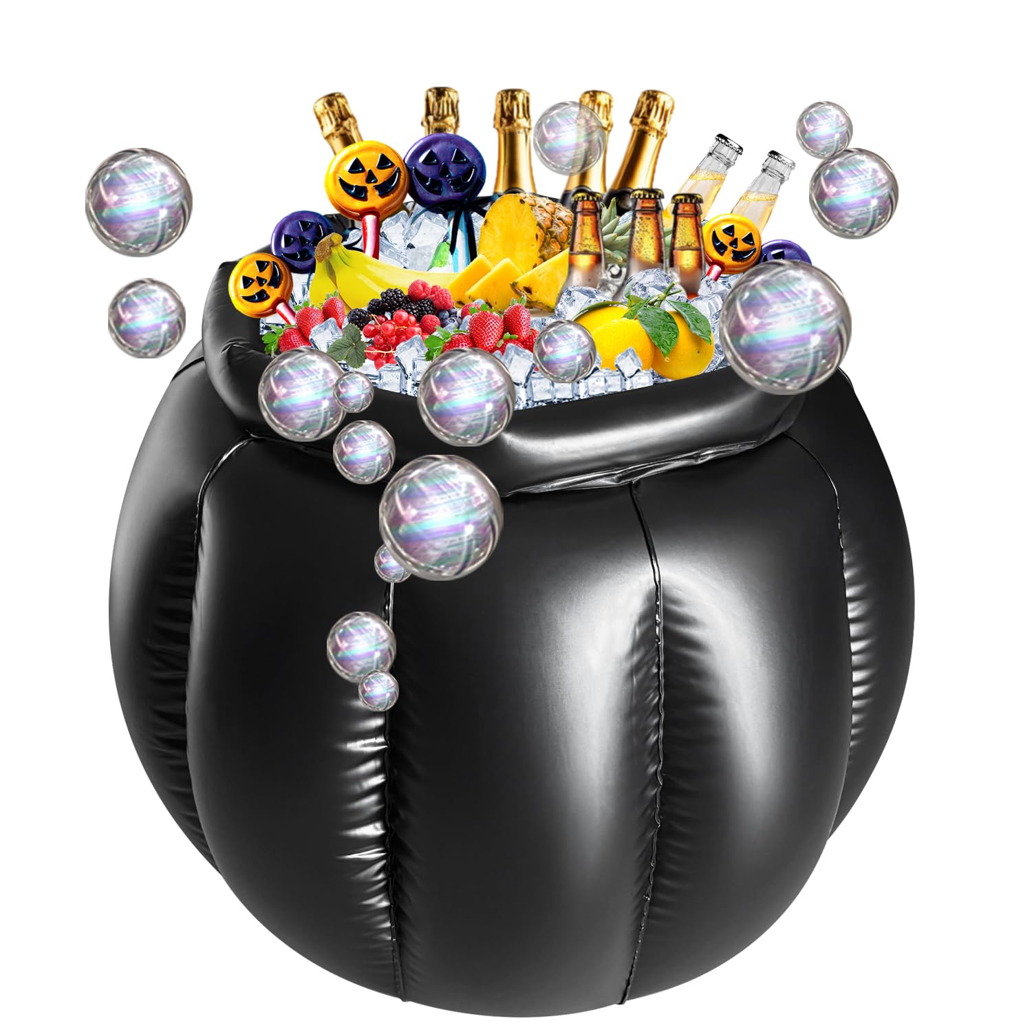 Cubitera Hinchable Grande para Halloween, Iideal para Fiestas, Viajes y Enfriar Bebidas Barril portátil para Reuniones al Aire Libre y Decoración
