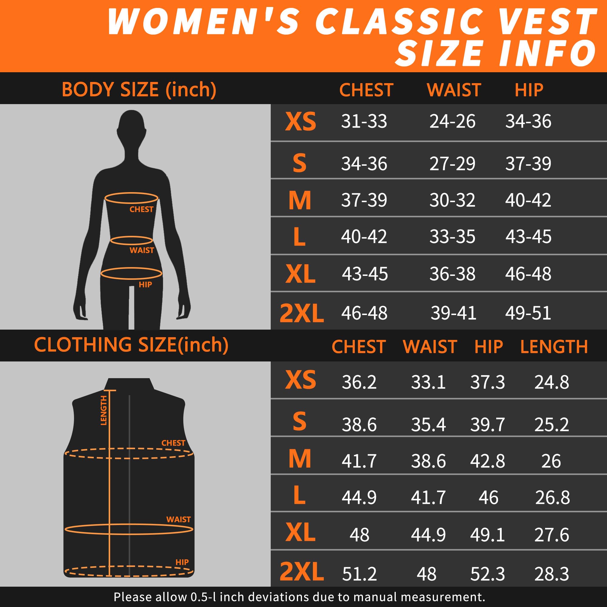 Gilet chauffant Femme avec batterie incluse, Veste Chauffante Femme, 7.4V 16000mAh