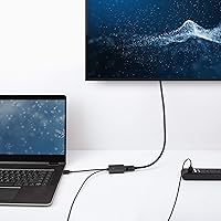 Vista 6 de Cable Matters Adaptador HDMI a DisplayPort (adaptador HDMI a DP) con soporte de resolución de video 4K