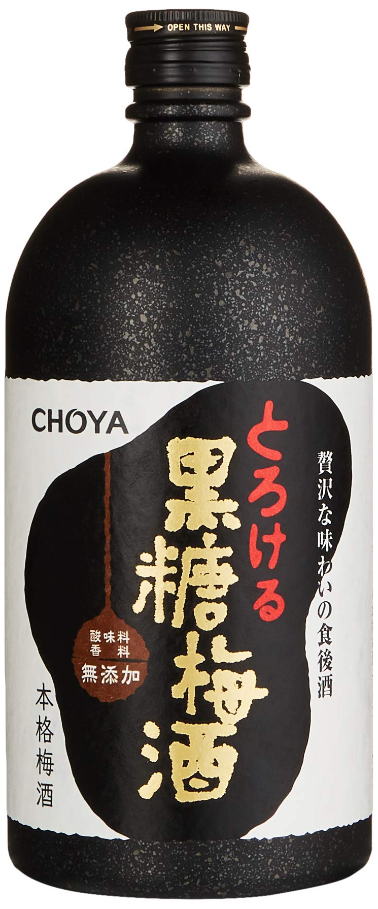Choya Kokuto (japanischer Ume Fruchtlikör & dunkler jamaikanischer Rum, Kokuto, Ume Frucht, 14,7% vol.) 1er Pack (1 x 0.72 l)