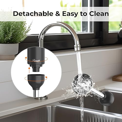 Miniatura 7 de Rosewill Batidora de mano de inmersión recargable inalámbrica 6 en 1, motor resistente, batidora, batidora, picadora, batidora doble, espumador de