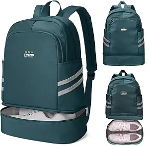 coofay Gym Backpack For Women Waterproof Backpack With Shoe Compartment Lightweight Travel Backpack Sports Backpacks Small Gym Bag