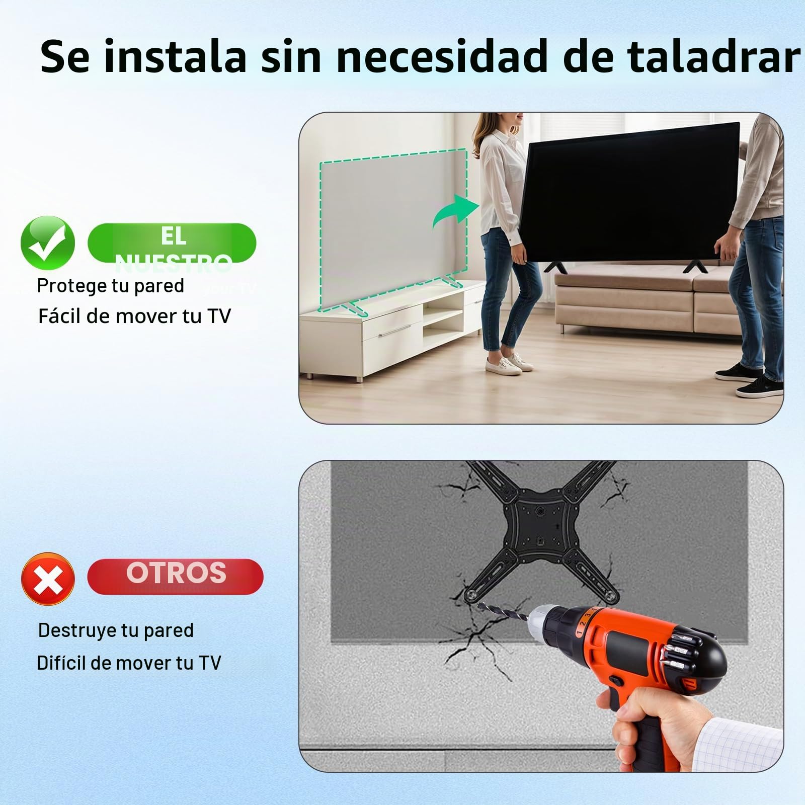 Para patas de soporte de TV Samsung, patas de TV de repuesto para Samsung, 1 par de bases de soporte de TV Samsung UN50TU7000FXZA UN50TU700DFXZA UN55TU7000FXZA UN55TU700DFXZA UN58TU7000FXZA