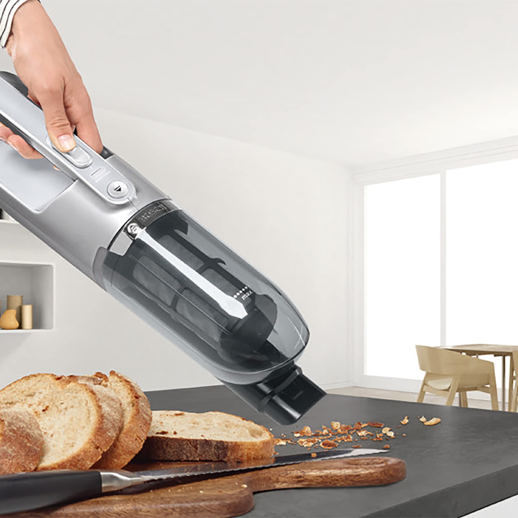 BOSCH BBH3ALL28 Aspirapolvere multifunzione cordless 2in1 e Flexxo - 2 velocità - 28 V - 55 minuti di autonomia - Bianco metall