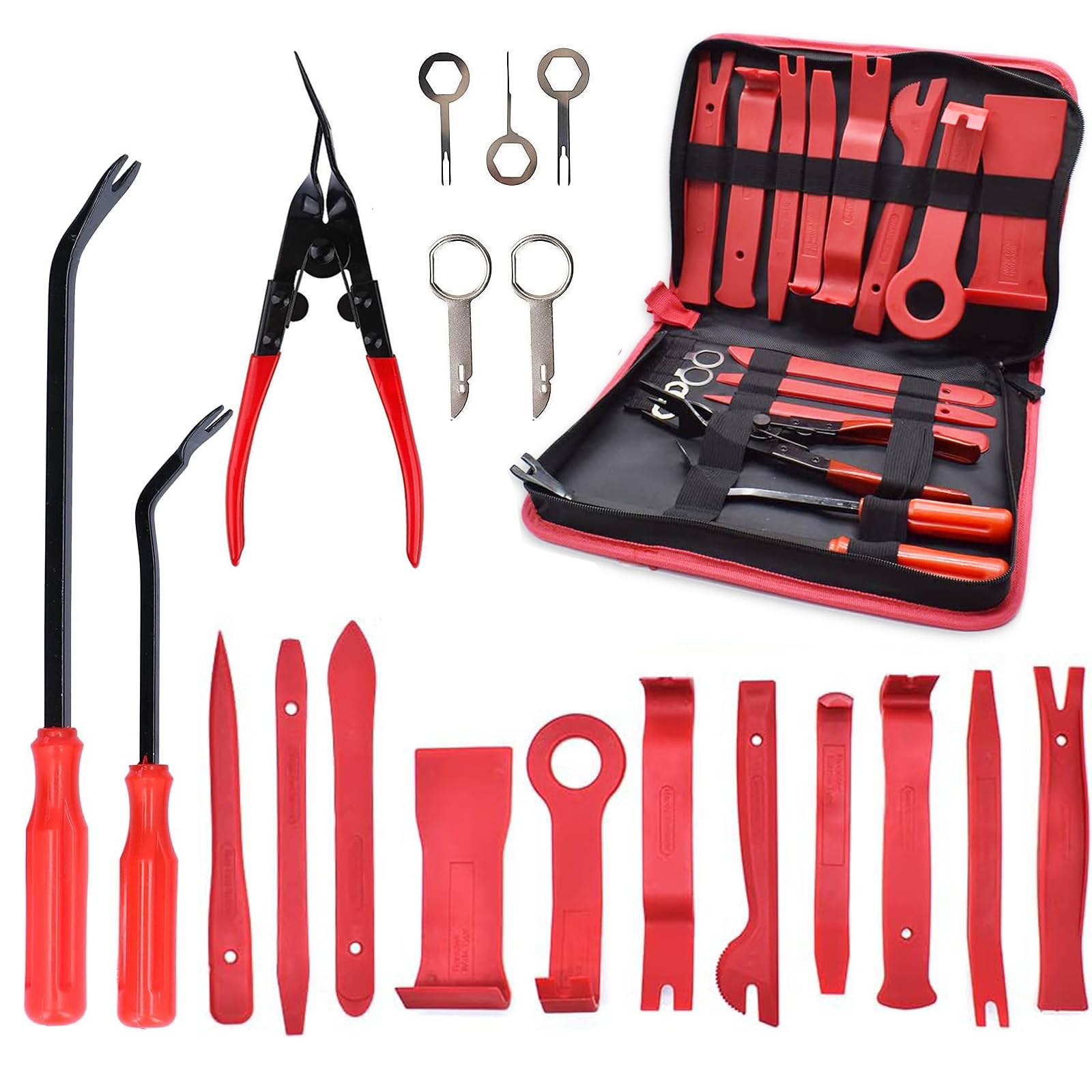 Kit 5 Pezzi Per Rimozione Pannelli Auto - Attrezzi In Plastica Per Smontare Cruscotto E Finiture - Foto 10