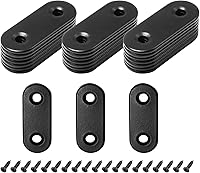 Vista 8 de Paquete de 16 soportes rectos de placa plana de acero inoxidable de 1.5 pulgadas, soporte de metal plano de 1.5 pulgadas, soportes de metal de 1.5