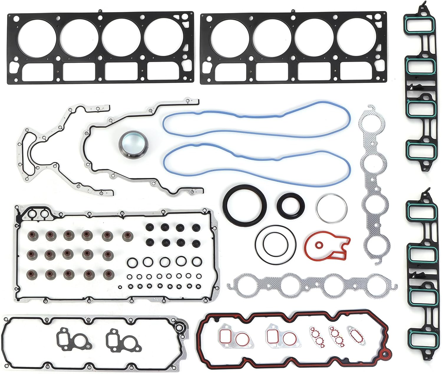 HS26192PT-6 Engine Cylinder Head Gasket Set Fits for Cadillac Escalade 07-14, Chevy Avalanche Silverado Suburban 07-09, GMC Yukon 07-14 6.0/6.2L V8 OE HS26192PT-6 CS9284-1