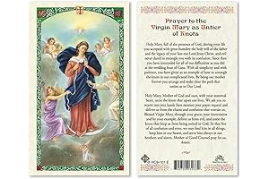 Prayer to The Virgin Mary as Untier of Knots Laminated Prayer Card