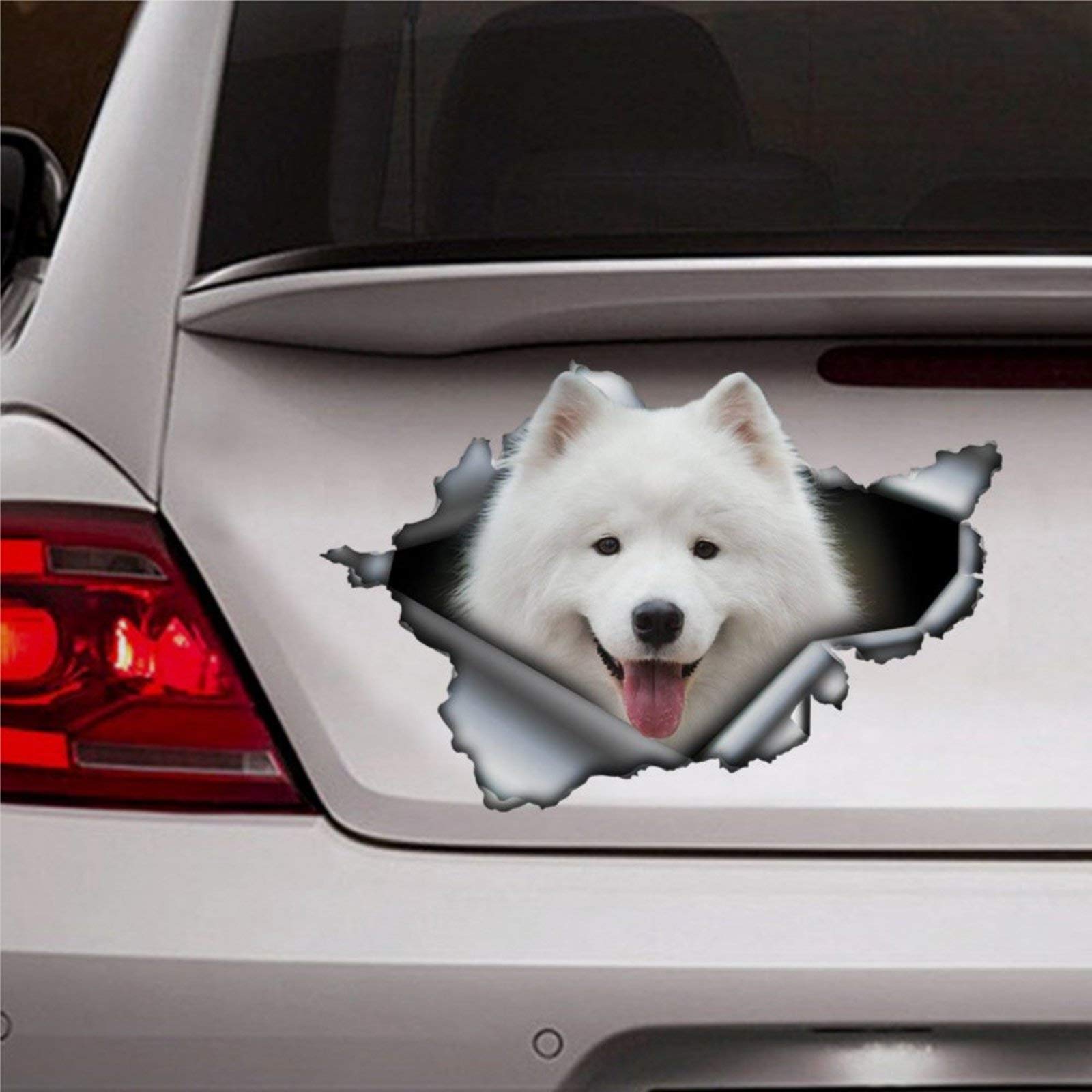 Byron Hoyle Samoyed Sticker, Samoyed Car Decal, Pet Decal, Stickers 3D Funny Car Decal Window Decal Vinyl Bumper Decal Die Cut Decals Laptop Stickers Present