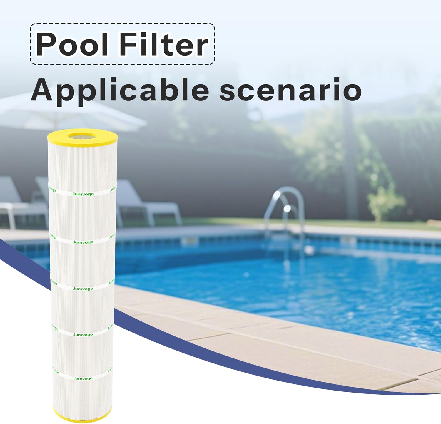 4 × 130 Sq. Ft. Pool Filter Cartridge Compatible with CCP520, Clean and Clear Plus 520, Ultral-A7, C-7472, FC-1978, 178585, 817-0131, 4 Pack