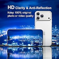 Vista 35 de Misea [3+1] for iPhone 14 Pro/iPhone 14 Pro Max Camera Lens Protector Bling, 9H Tempered Glass Camera Cover Screen Protector Metal Individual Ring