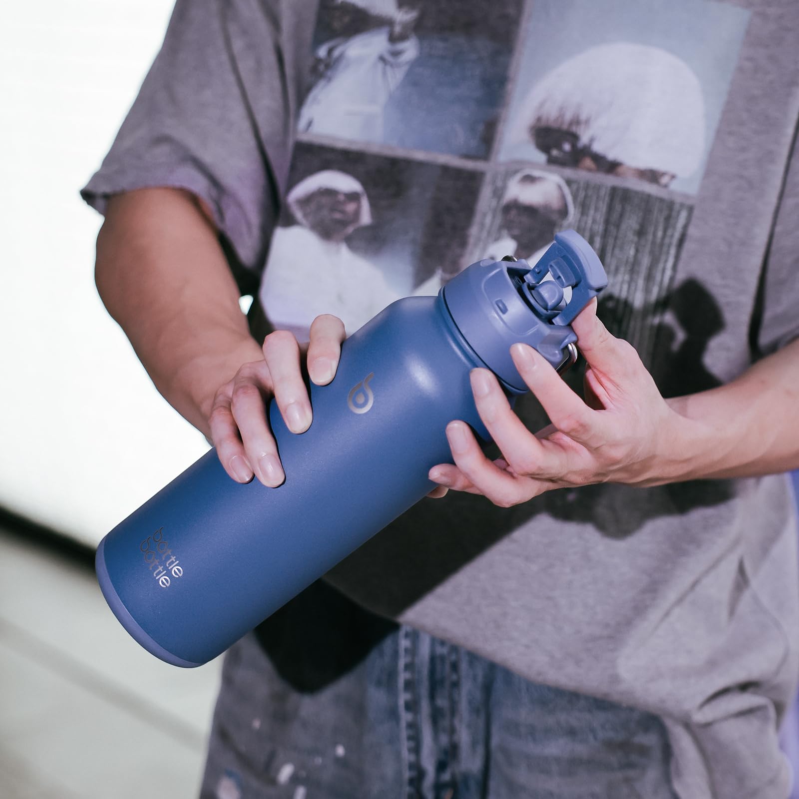 Amazon | BOTTLE BOTTLE 水筒 1リットル 二重構造 保冷保温 魔法瓶 大