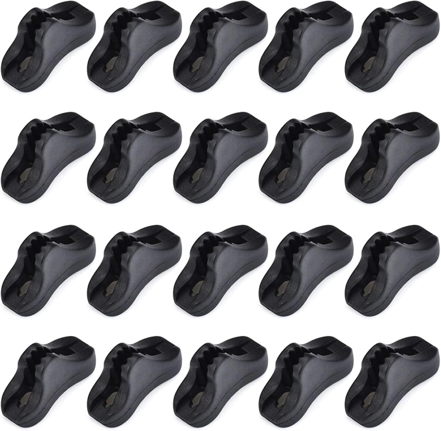Guyline Tensioner 750 PCS Camping Tent Fastener Wind Rope Buckles Triangle Anti Slip Cord for Outdoor