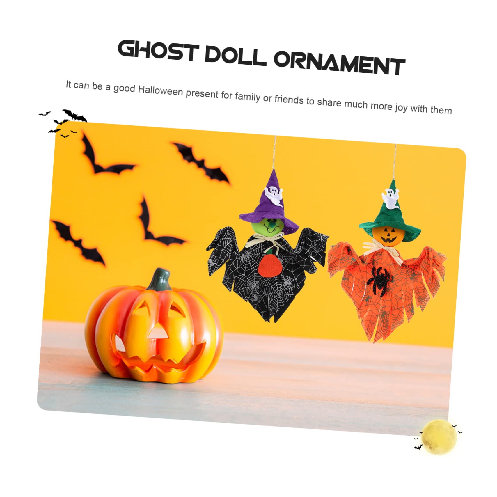 Yardwe Lot De 4 Décorations De Goules À Suspendre pour Halloween Accessoires Légers Ornements Festifs À Suspendre 3 Pièces X 4