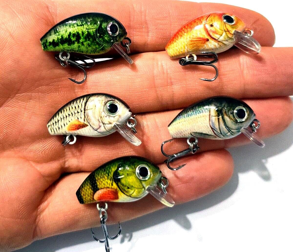 Valkyrie 5 Adet Crankbait LRF Balık Olta Yem Seti - Sesli bilyalı - Kutulu - 2.7cm 1.5gr