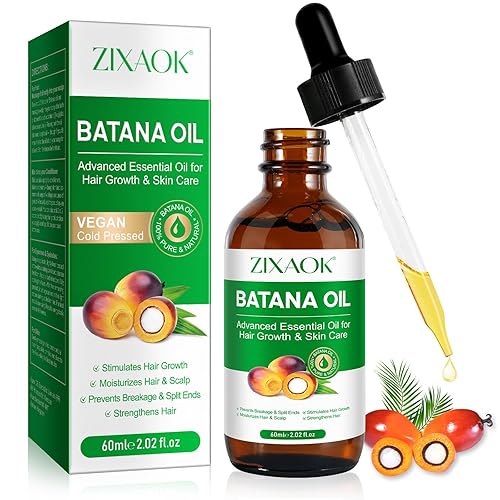 ZIXAOK Batana Oil - Tratamiento orgánico prensado en frío para el crecimiento, pestañas, cejas, piel y uñas