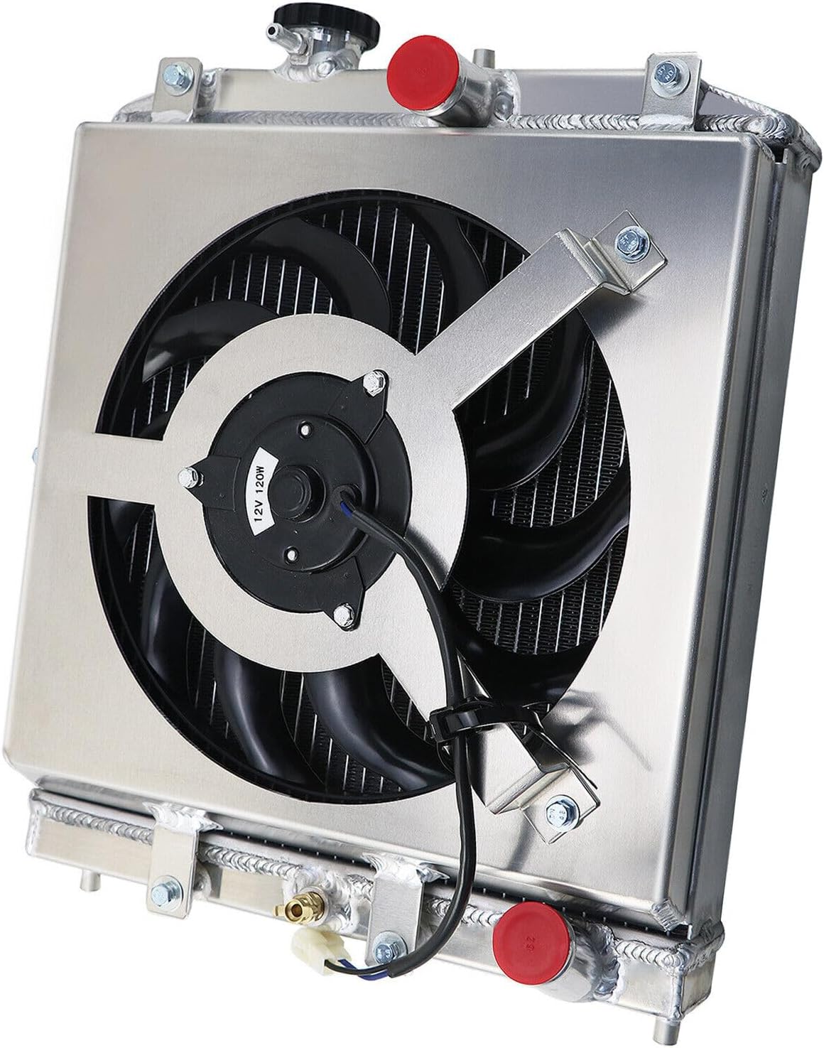 3 Row Aluminum Radiator Compatible with Honda Civic D15 D16 EK EG Acura Integra 1992-2000