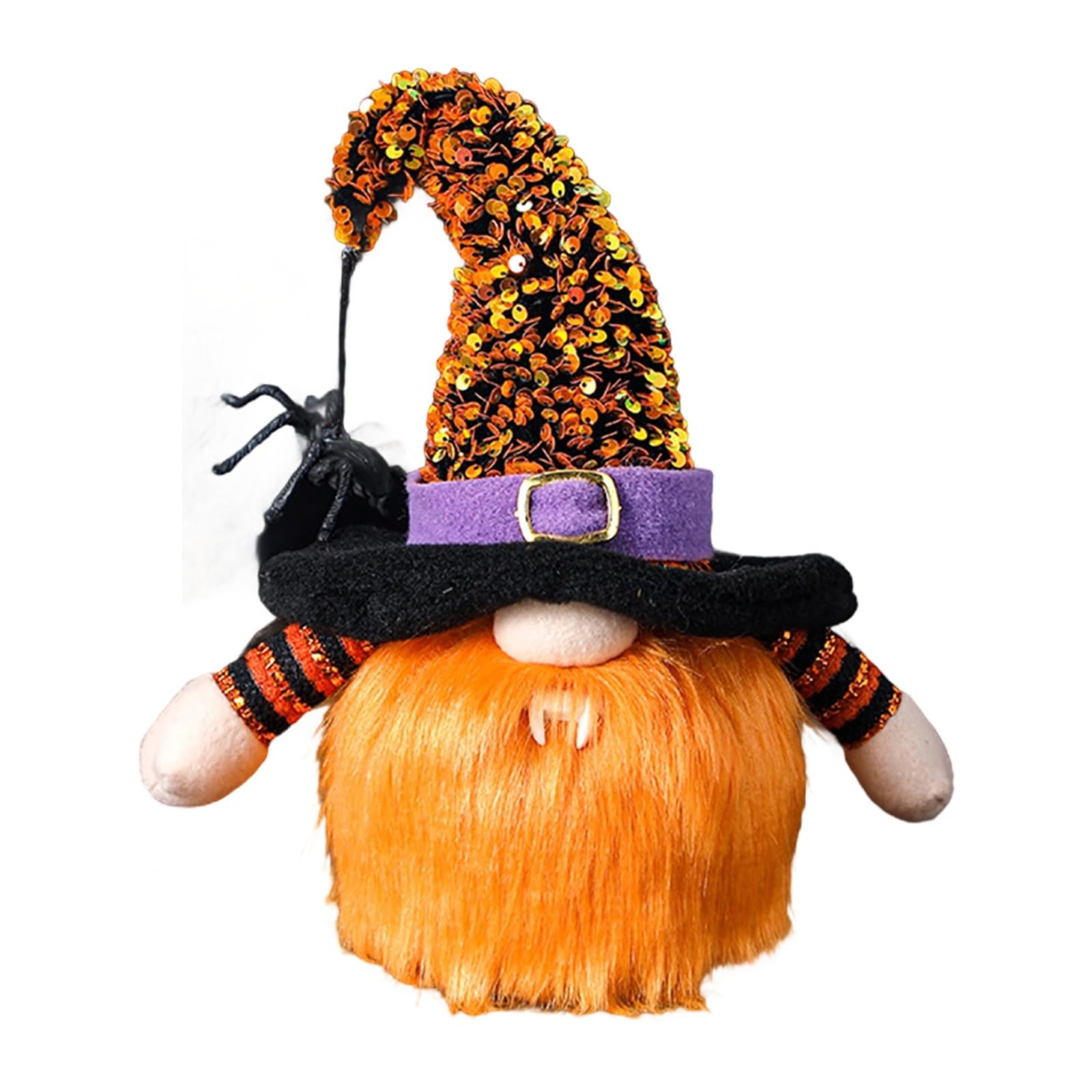 Adorno de muñeca de mesa para Halloween: gnomo de felpa con luz