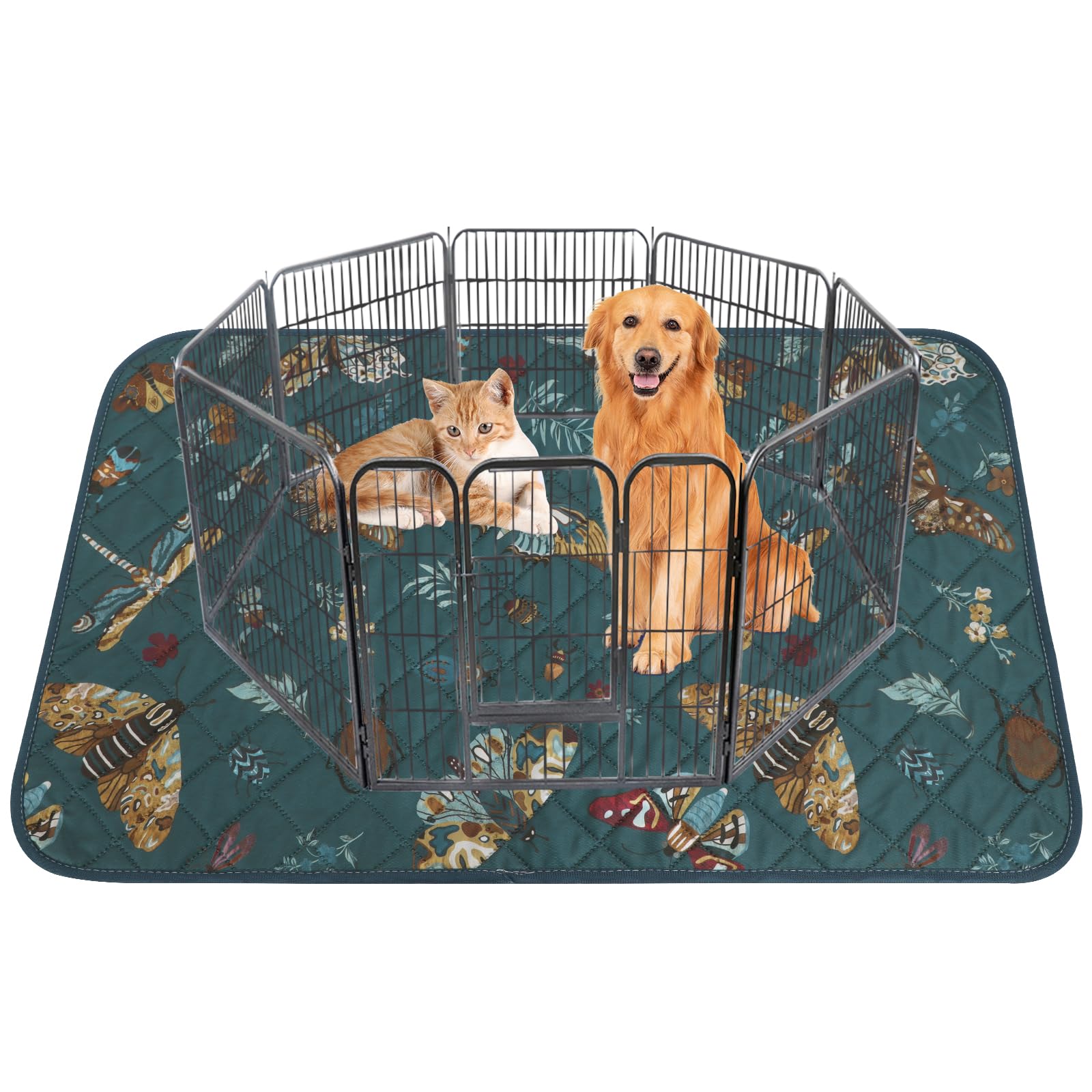 IEUUMLER Lot de 1 Tapis pour Chien Lavable Antidérapant, Puppy Pads Anti-Fuite et Résistante, Réutilisables,Super Absorbant, Antidérapants,alèse pour Chat et Chien EU014
