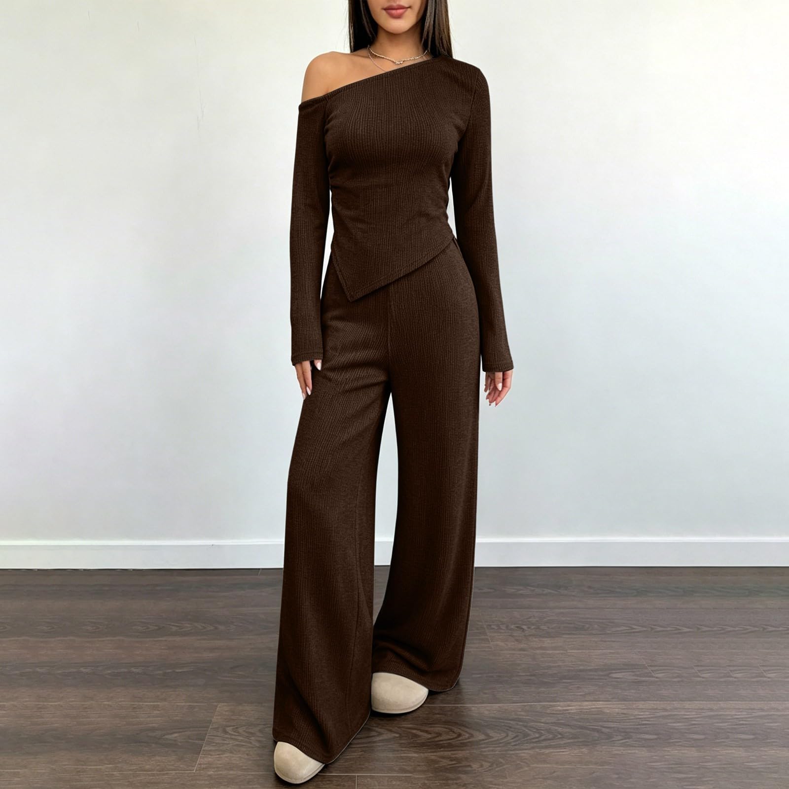 LUCKME Completo Donna 2 Pezzi Tuta Elegante Donna Curvy Tuta Sport Casual
