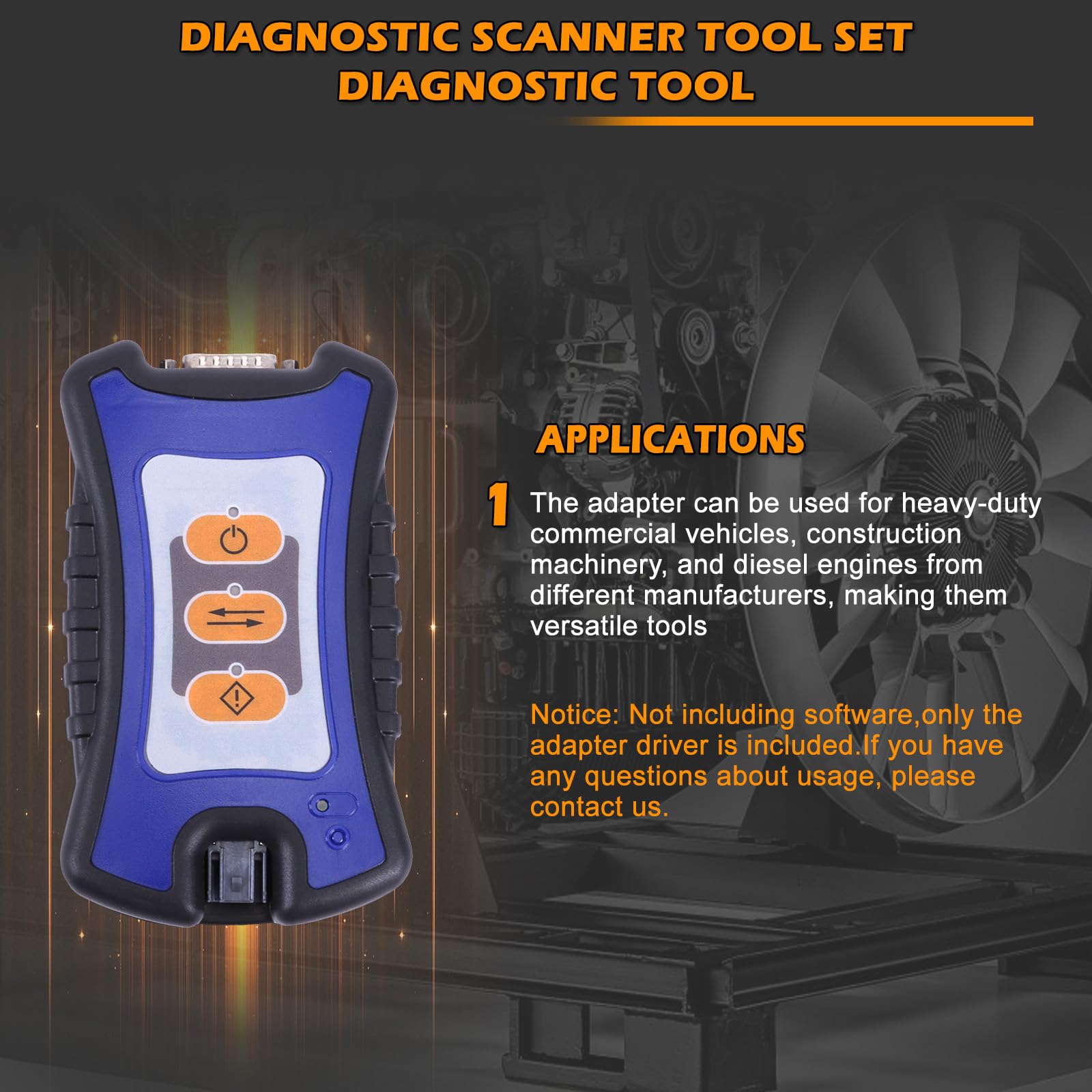 Set di strumenti diagnostici per camion diesel USB Link 3 Heavy Duty Truck Diesel (software non incluso)