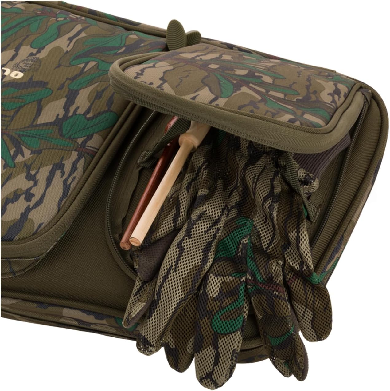 DRAKE Turkey Gun Case with Optics for Hunters | 52" Overall Length | Padded Shoulder Sling | Carry Handle with Hook & Loop Closure | D-Ring & Functional Pockets |OSFM, Greenleaf