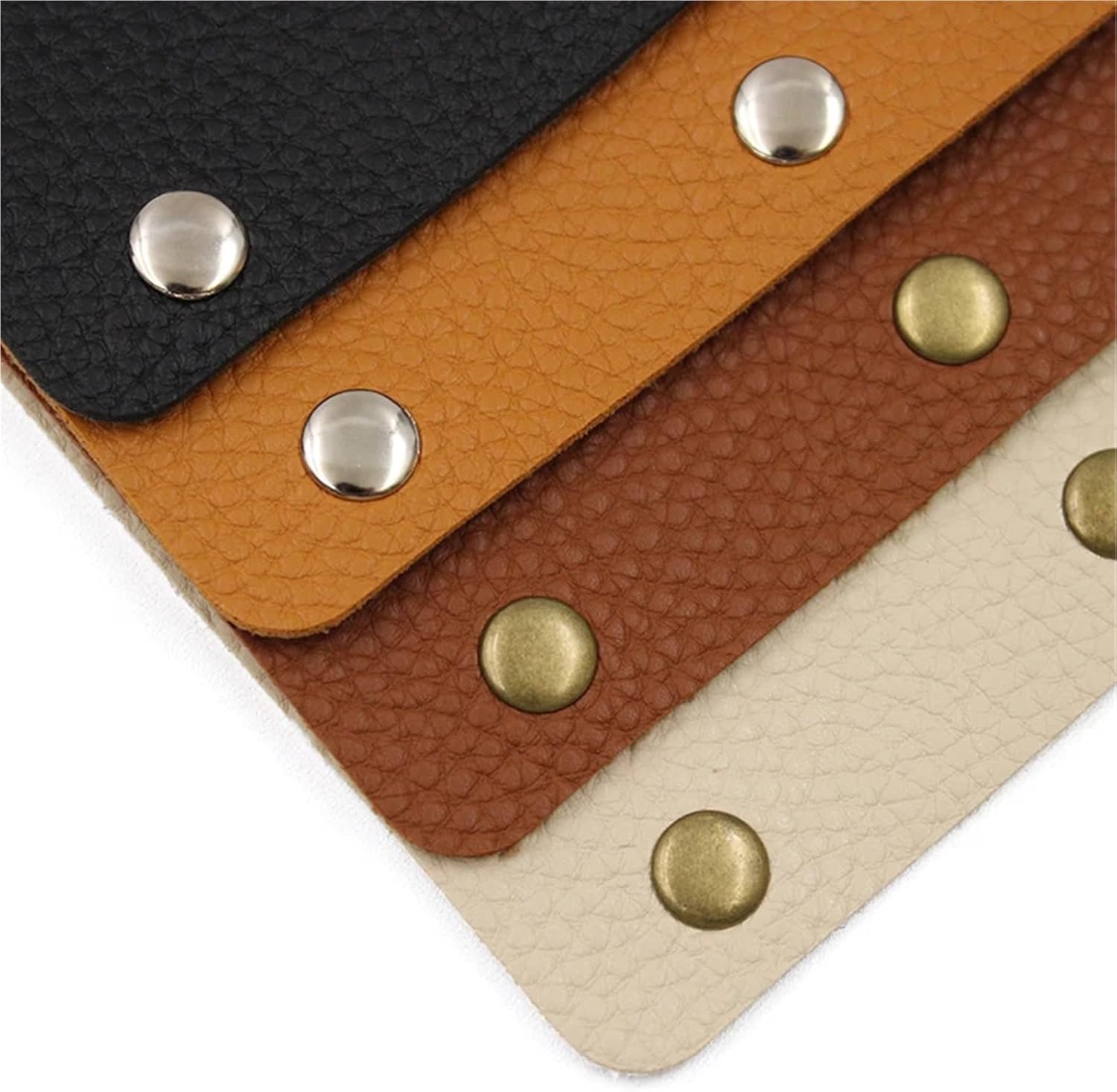 Leather Handle Wrap, 6Pieces Leather Luggage Handle Wraps Handbag Handle Grip Protectors,(Auburn)