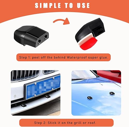 Miniatura 3 de Dickno 4 PCS Deer Whistles for Car, Auto Save Deer Whistles Repellent Devices, Deer Warning Whistles Avoids Collision, Universal Animal Alert