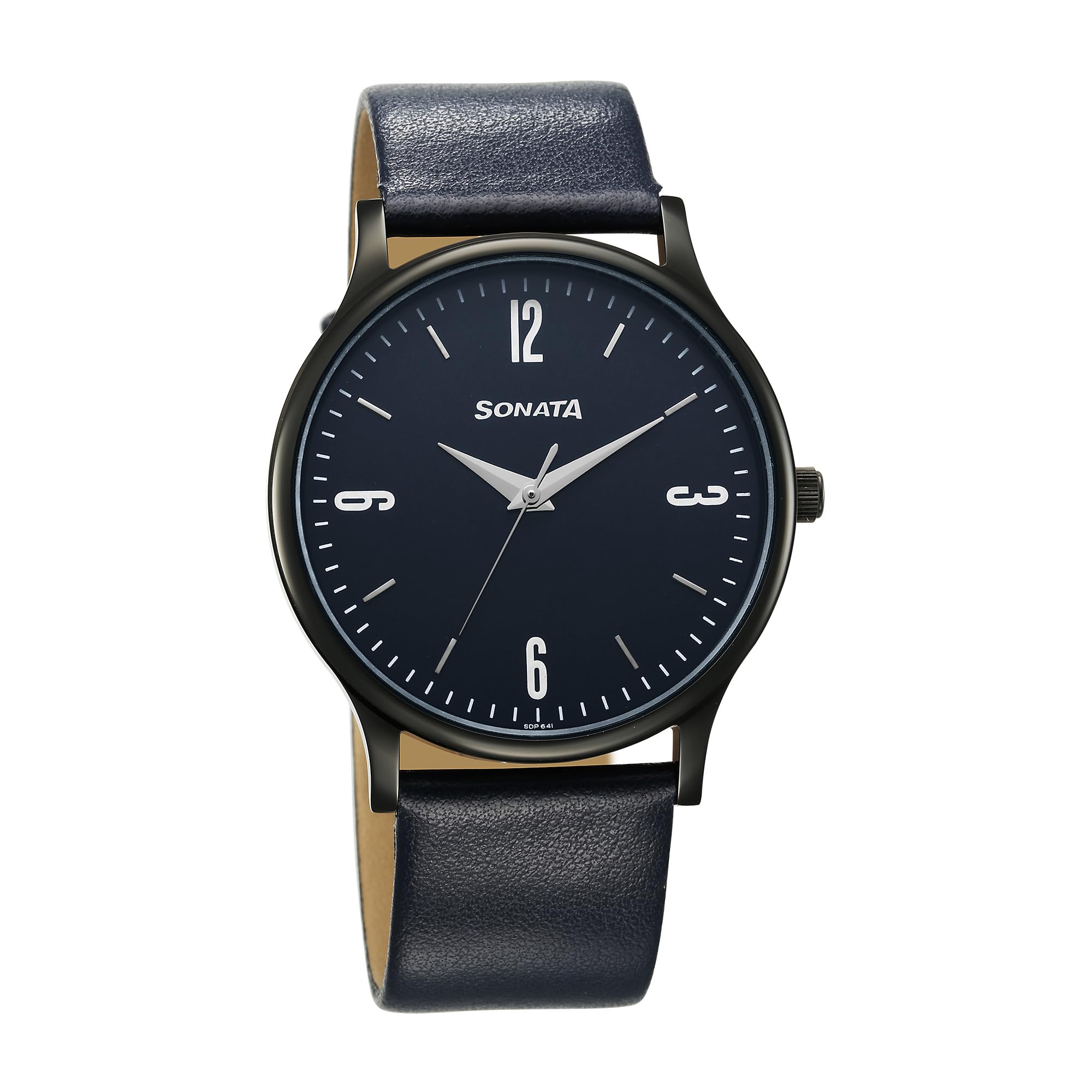 Sonata Aspire Quartz Analog Blue Dial Leather Strap Watch for Men-77105NL11W (B0CDXJY9QQ) Amazon Price History, Amazon Price Tracker