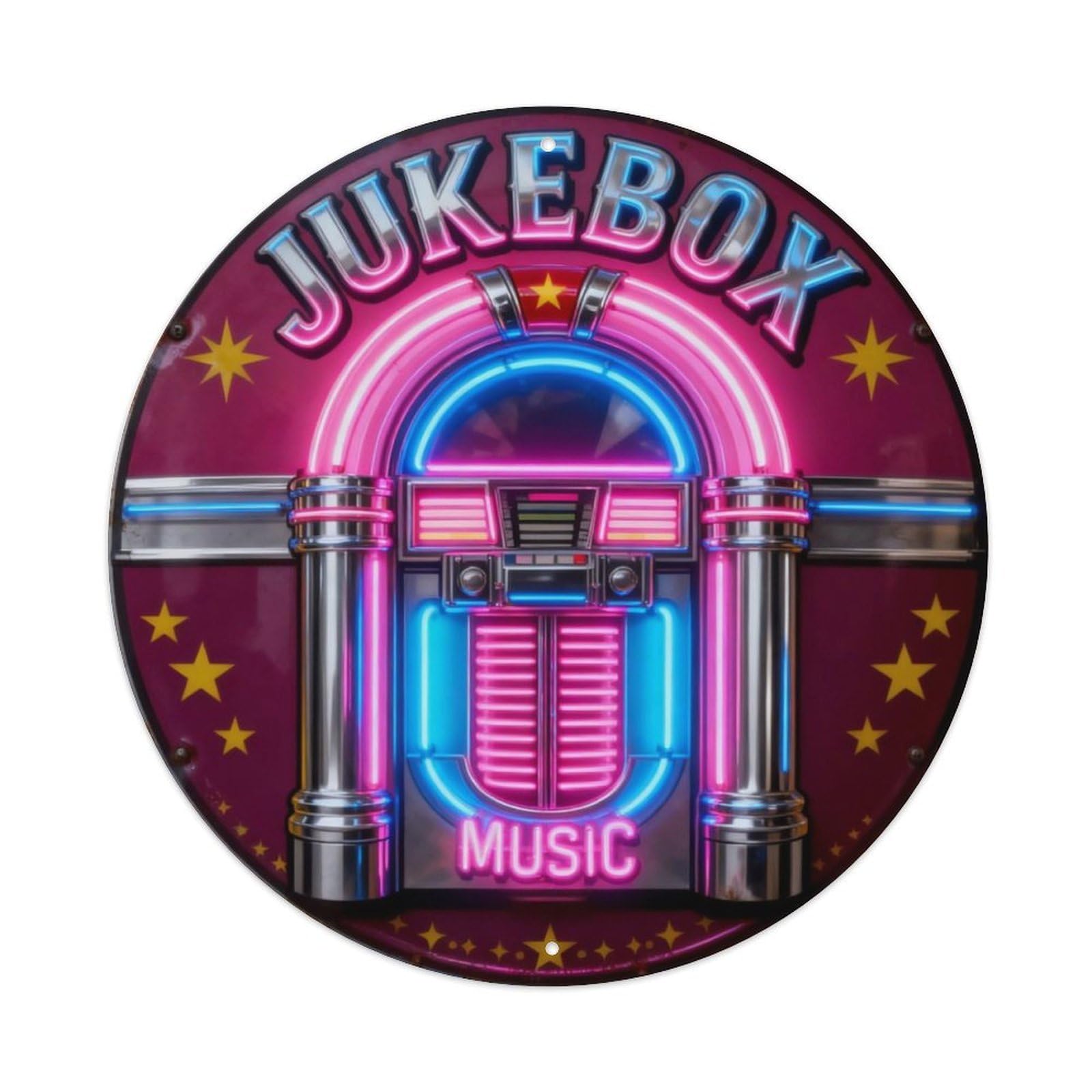 Jukebox Music Retro Sign Metal Tin Sign Plaque