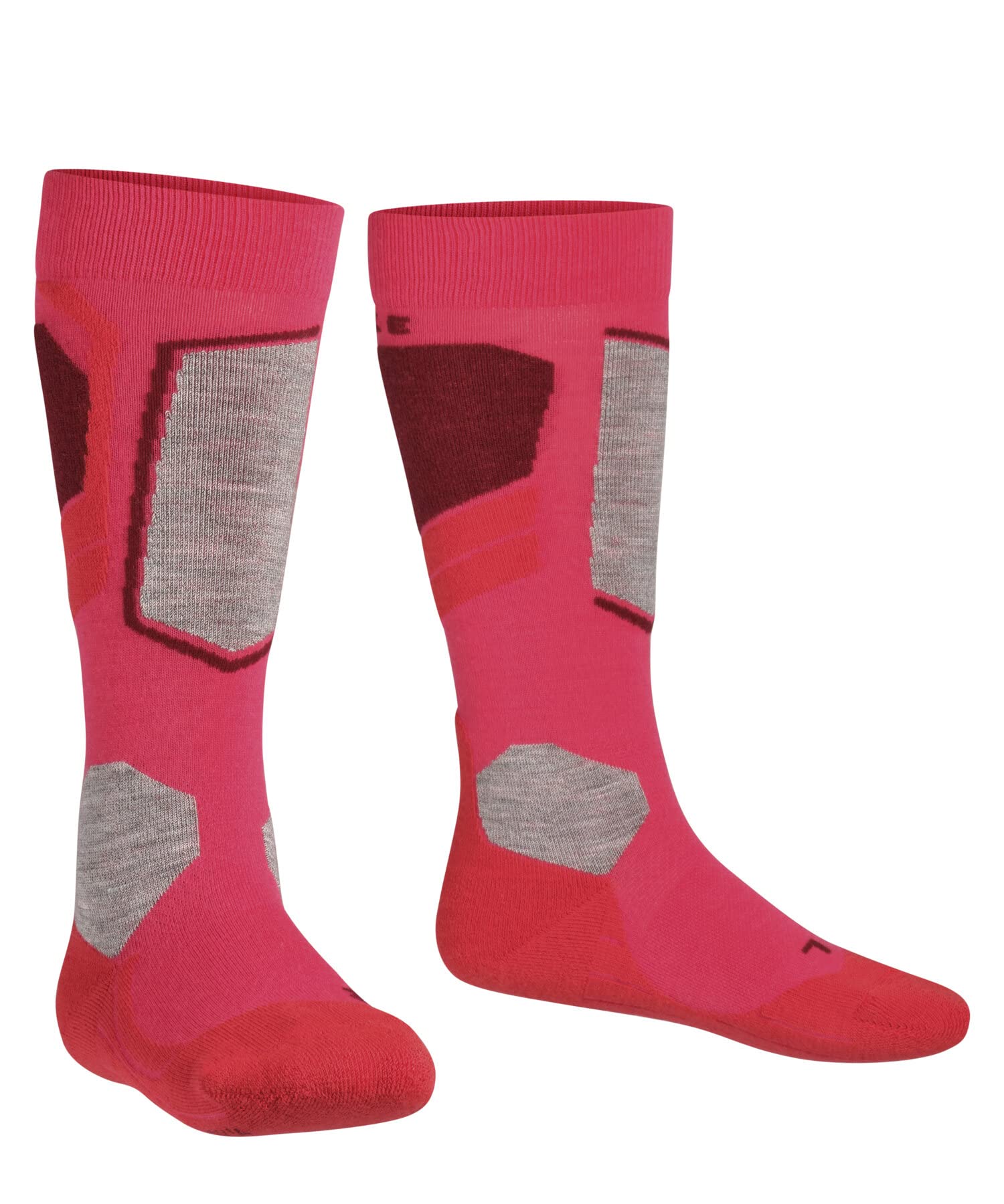 FALKE unisex niños Simple Stripes calcetín pantufla antideslizante impreso nubs en suela agarre mejorado costura plana gruesa en la zona de los pies transpirable sostenible algodón 1 par