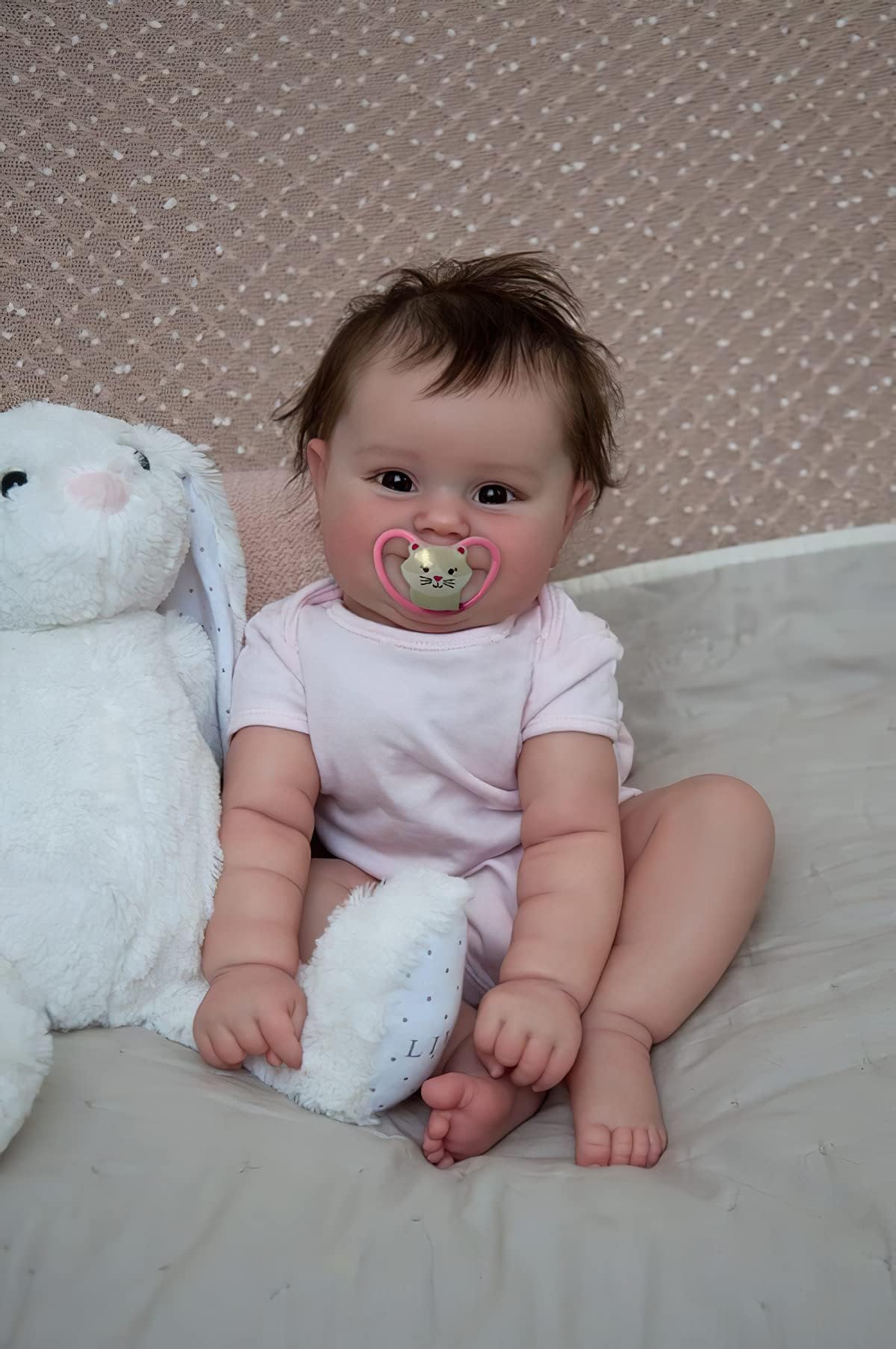 My Little Sweetheart, 20 Inch Realistic Smiling Reborn Baby Doll Newborn Premie Girl Dolls Crafted in Soft Vinyl and Weighted Body