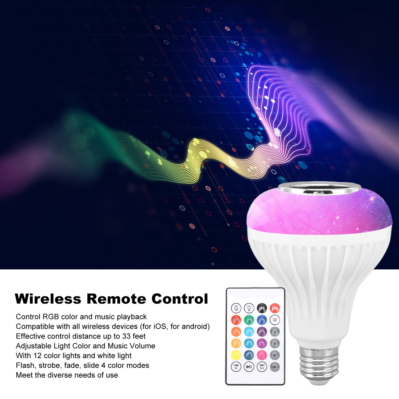 Light Bulb Wireless Speaker System