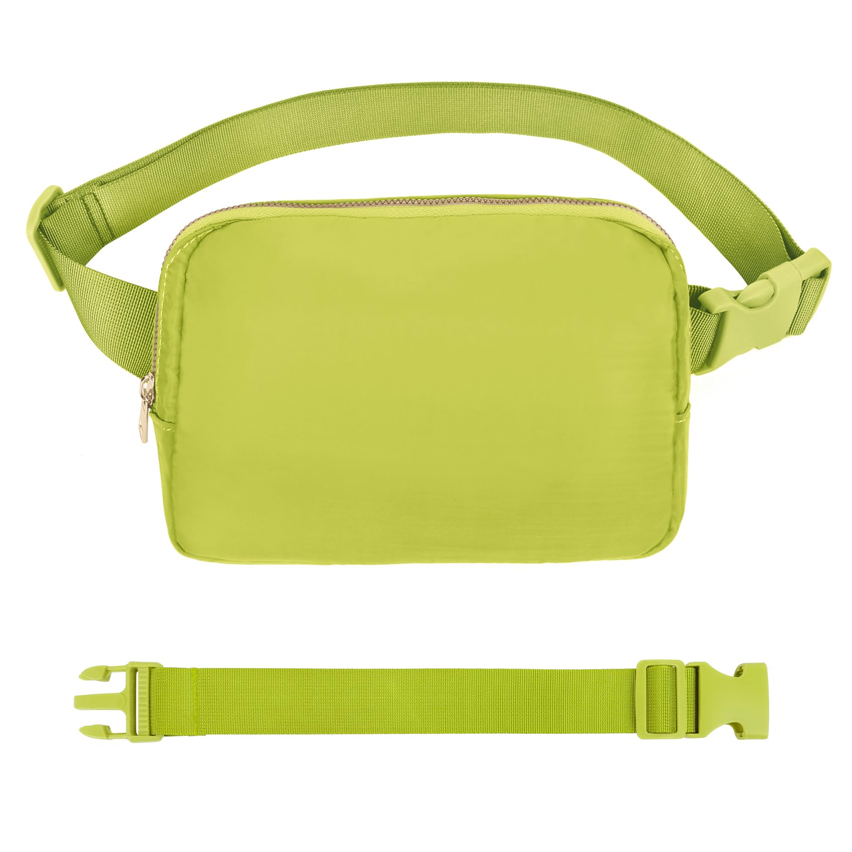 VOROLO Fanny Pack For Women And Men Crossbody Bag Belt Bag with Adjustable Strap Graduation Gifts Grass Green