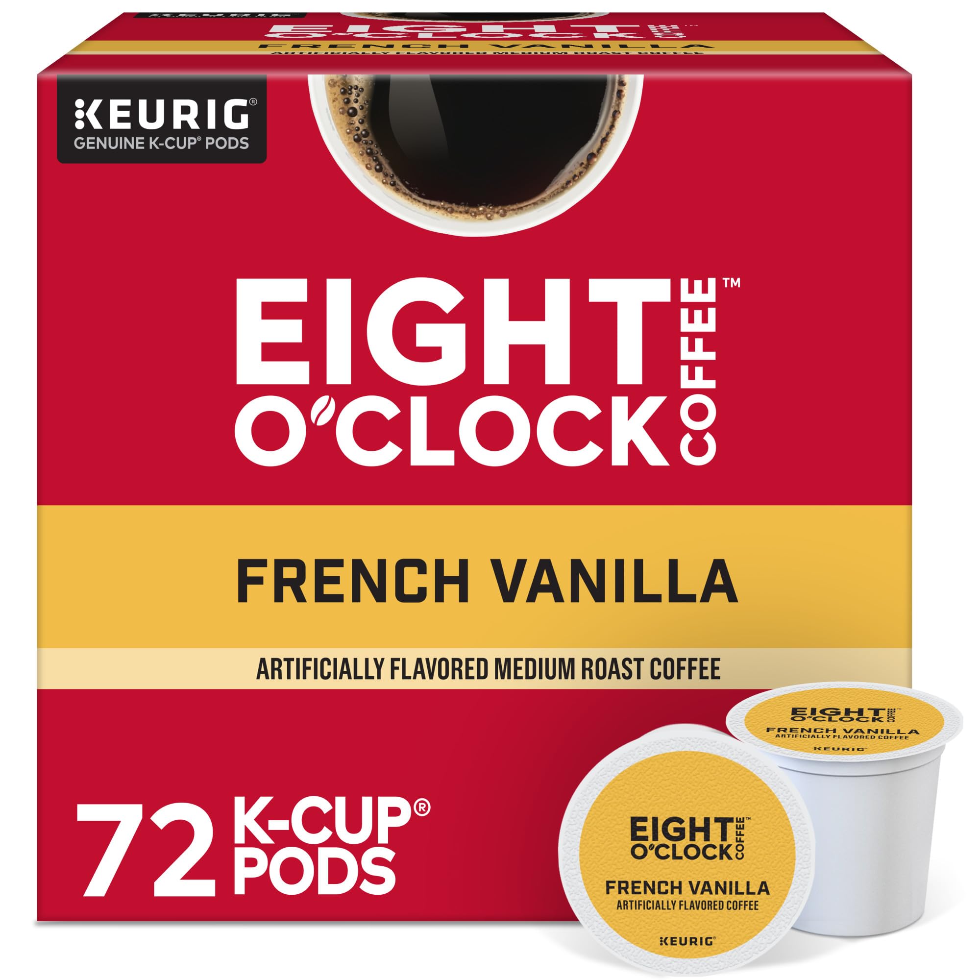 Amazon.com: Eight O'Clock Coffee French Vanilla, Single-Serve