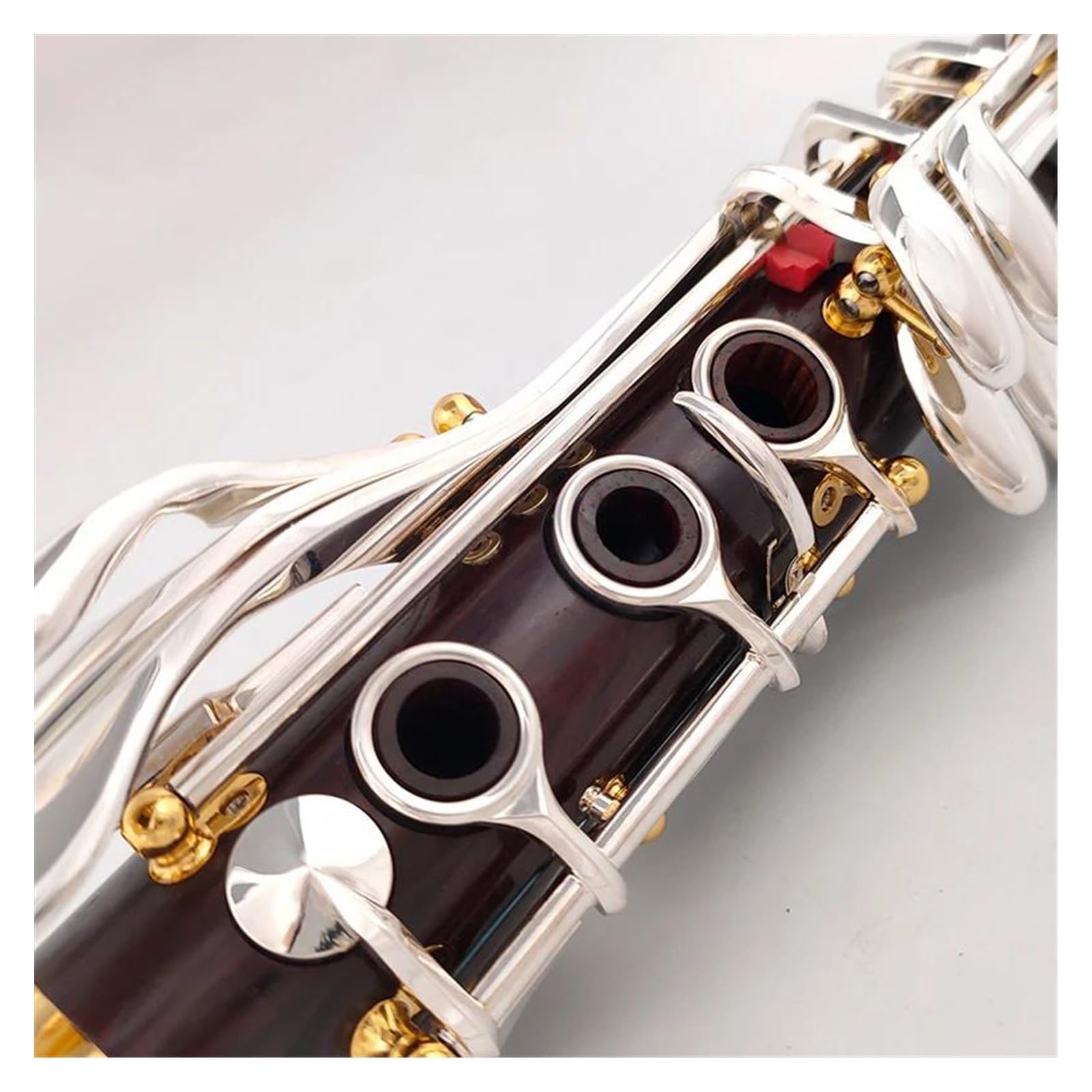 clarinetto sib Chiavi placcate in argento per clarinetto professionale in legno di sequoia in Sib