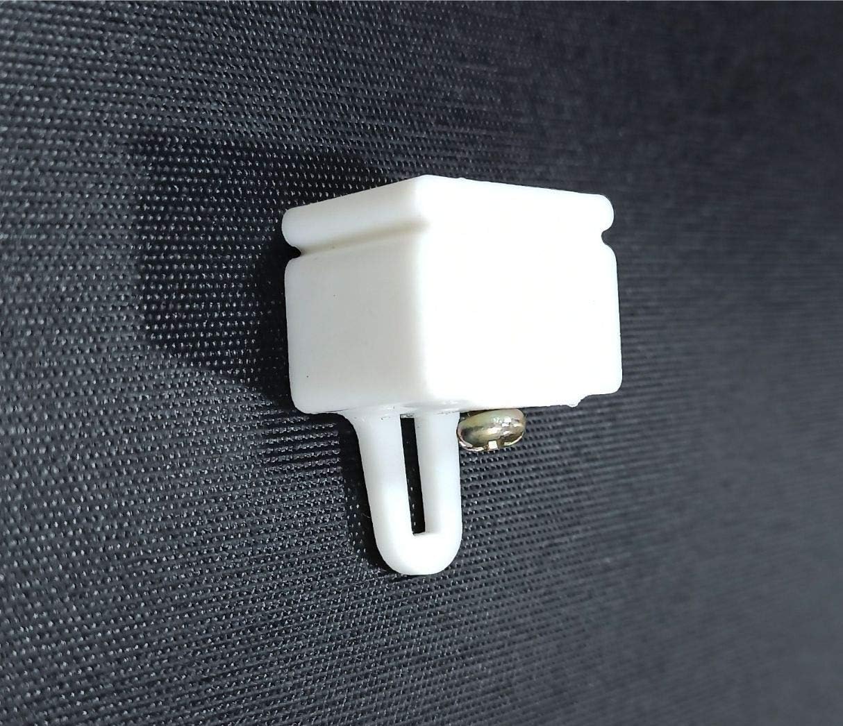 End Cap/Lock for Curtain Channel/M Track - Colour: White - Material: Plastic - 10 Pieces