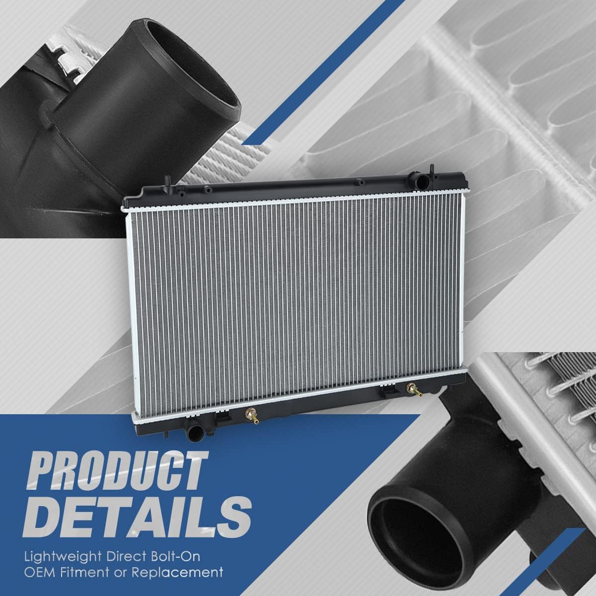 Auto Dynasty Radiator Compatible with 2007-2009 Nissan 350Z AT, DPI 13038 Factory Style 1-Row Cooling Radiator, Aluminum Core