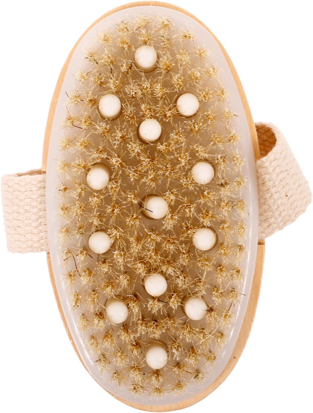 Massage Bath Brush with Bristle Deep Cleansing Shower Scrubber for Exfoliating Skin Ergonomic Grip Design Bathing Accessory for All Skin Types