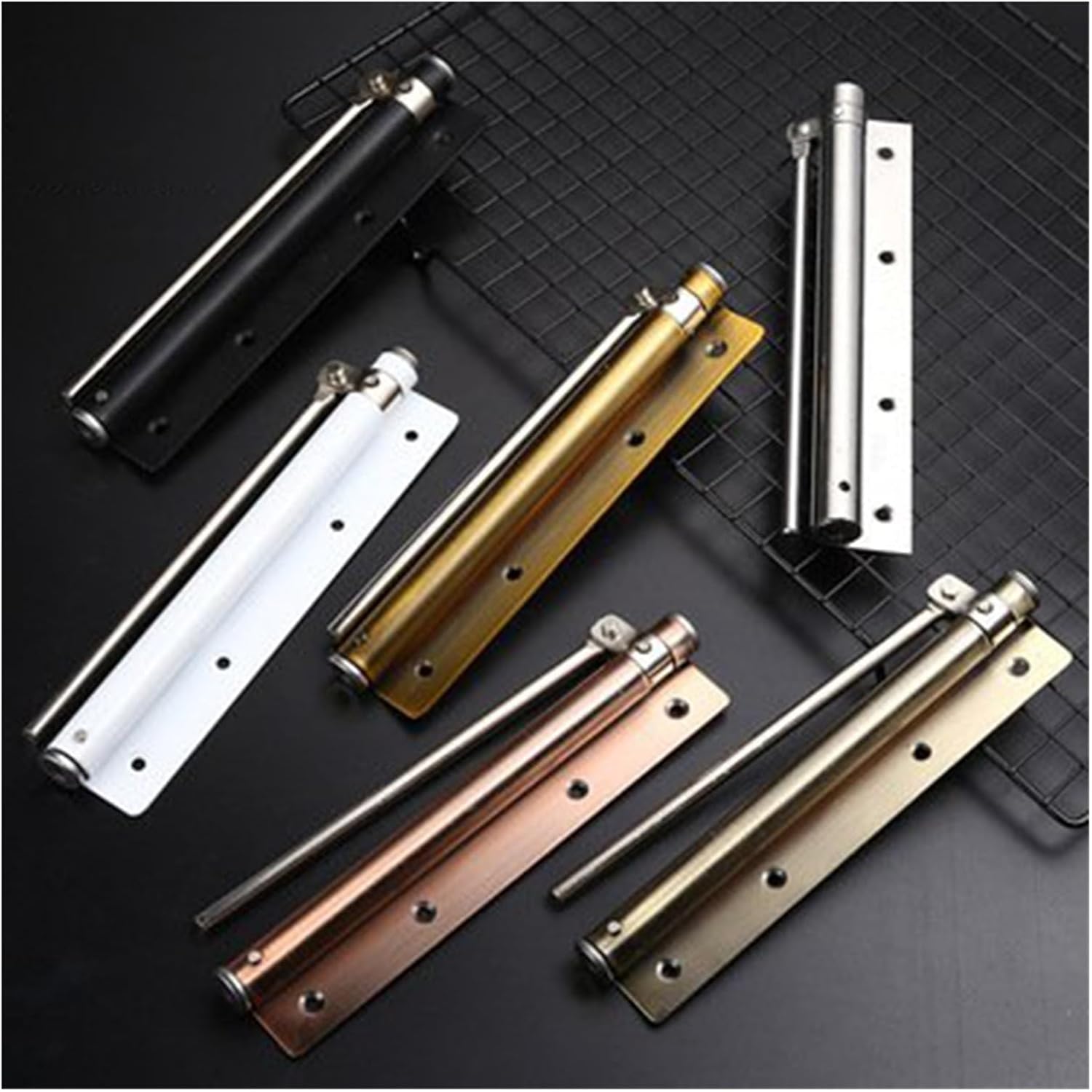 Hardware Door Closer, Closer,Automatic Door Closers, Aluminum Alloy,Spring Closing Device 1pc(Red)