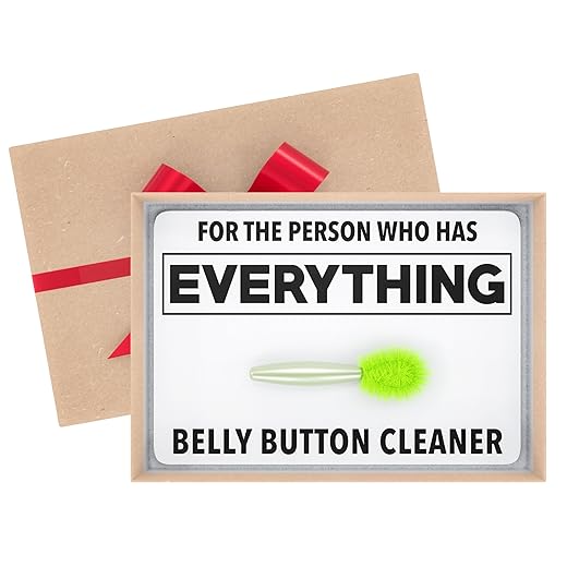 Funny Gifts Belly Button Lint Brush, Ideal Gag Gifts for Adults, Men, Women, Boyfriend, Husband Perfect for Christmas, White Elephant, Secret Santa, Prank Gift for Person who has Everything (Green)