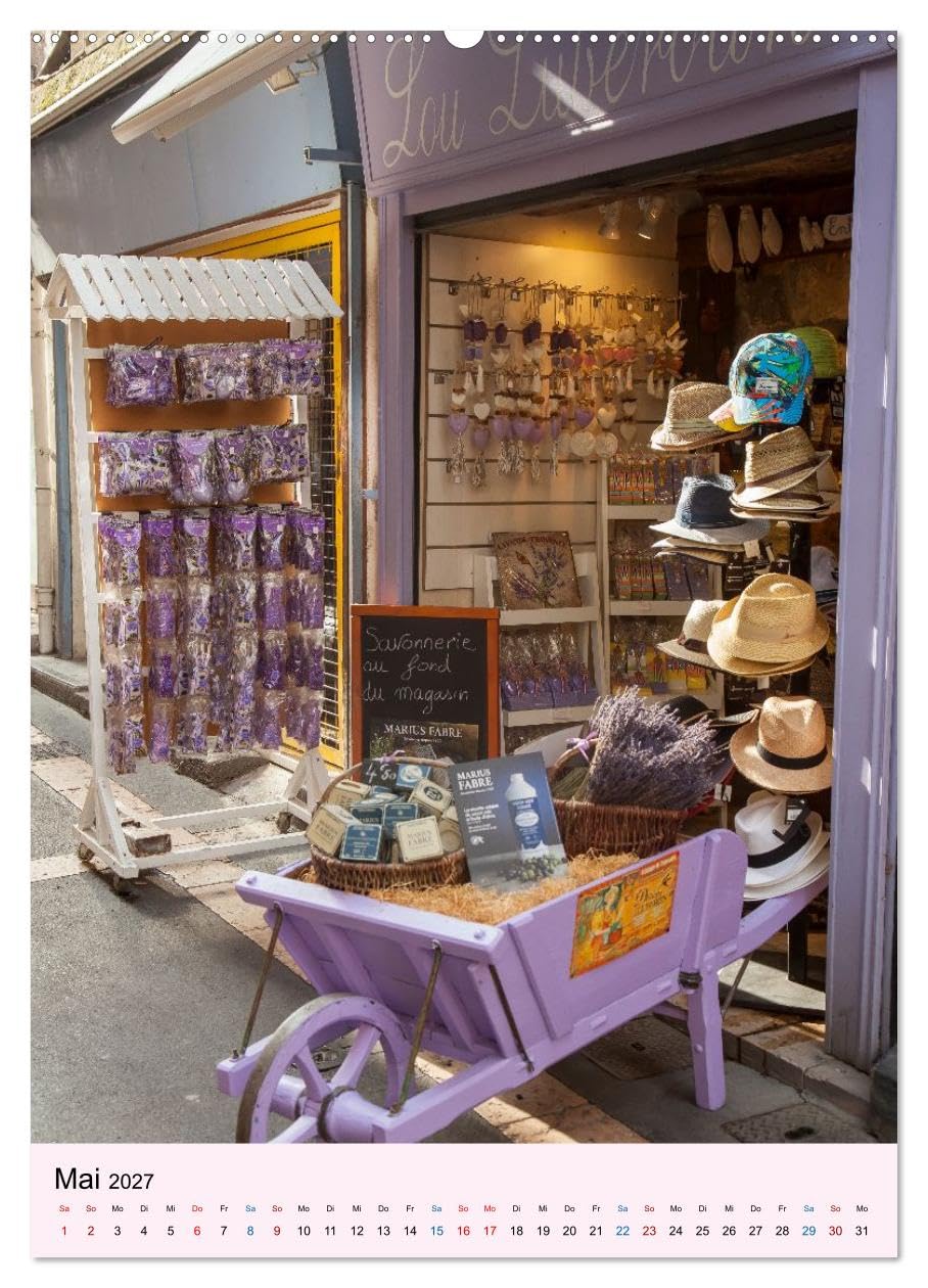 Provence – Die kleinen Dörfer in großer Schönheit (Wandkalender 2027 DIN A2 hoch), CALVENDO Monatskalender: Zwischen Lavendelfeldern, Olivenhainen und ... Charme unter südlicher Sonne. (CALVENDO Orte)