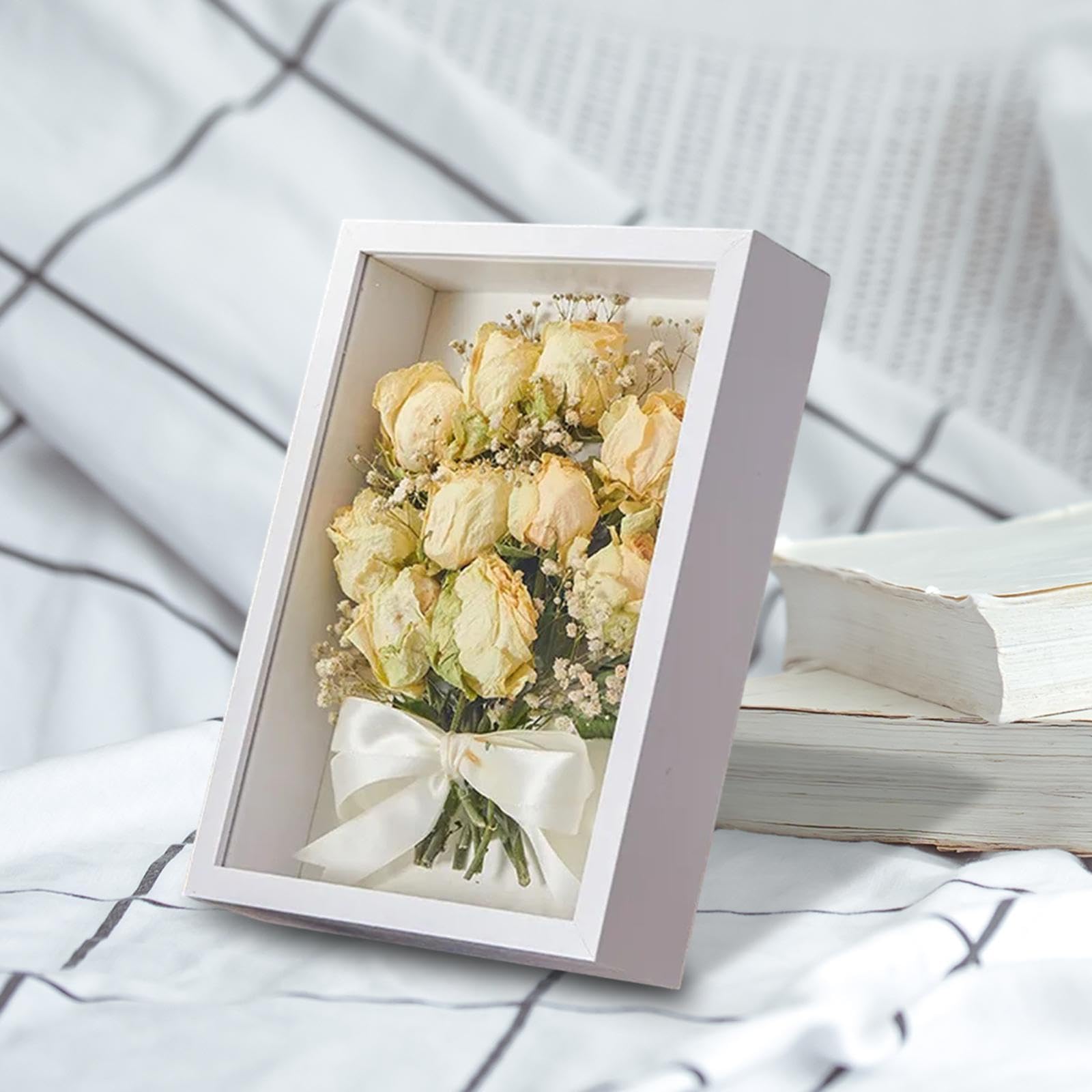 Amazon.co.jp: Fenteer 木製シャドーボックスフレームドライ