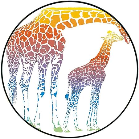 Amazon ショートプラッシュ ラウンドカーペット キリン ママ キリン レインボーカラー 抽象アート リアルなアフリカの動物のイラスト ソフト ベッドルーム 15 7インチ X 15 7インチ ラウンド Diameter 27 5 Ydt Qy 00 d70xd70 Qianhehome ラグ カーペット Amazon ショートプラッシュ ラウンドカーペット キリン ママ キリン レインボーカラー 抽象アート リアルなアフリカの動物のイラスト ソフト ベッドルーム 15 7インチ X 15 7インチ ラウンド Diameter 27 5 Ydt Qy 00 d70xd70 Qianhehome ラグ カーペット